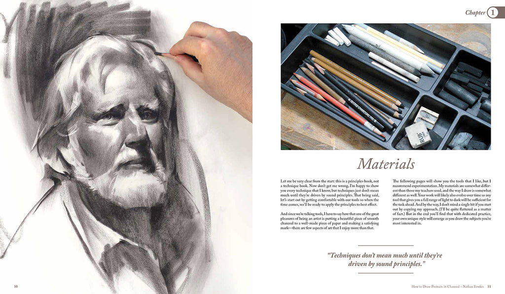 Charcoal Portraits - Art Materials and Techniques